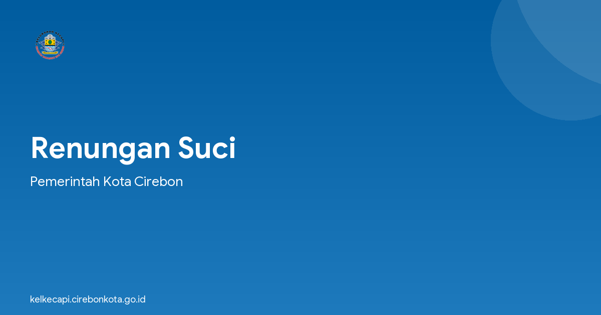 Renungan Suci