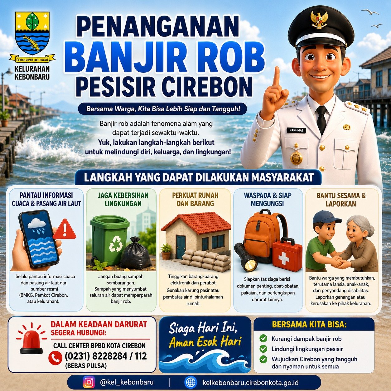 SIAP HADAPI BANJIR ROB, LINDUNGI KELUARGA DAN LINGKUNGAN!