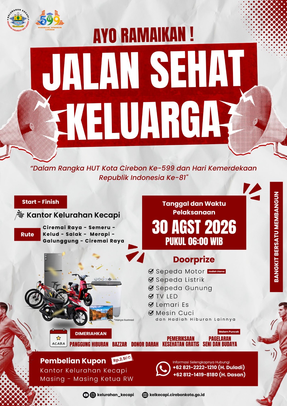 Jalan Santai dalam rangka hari jadi Cirebon dan HUT RI
