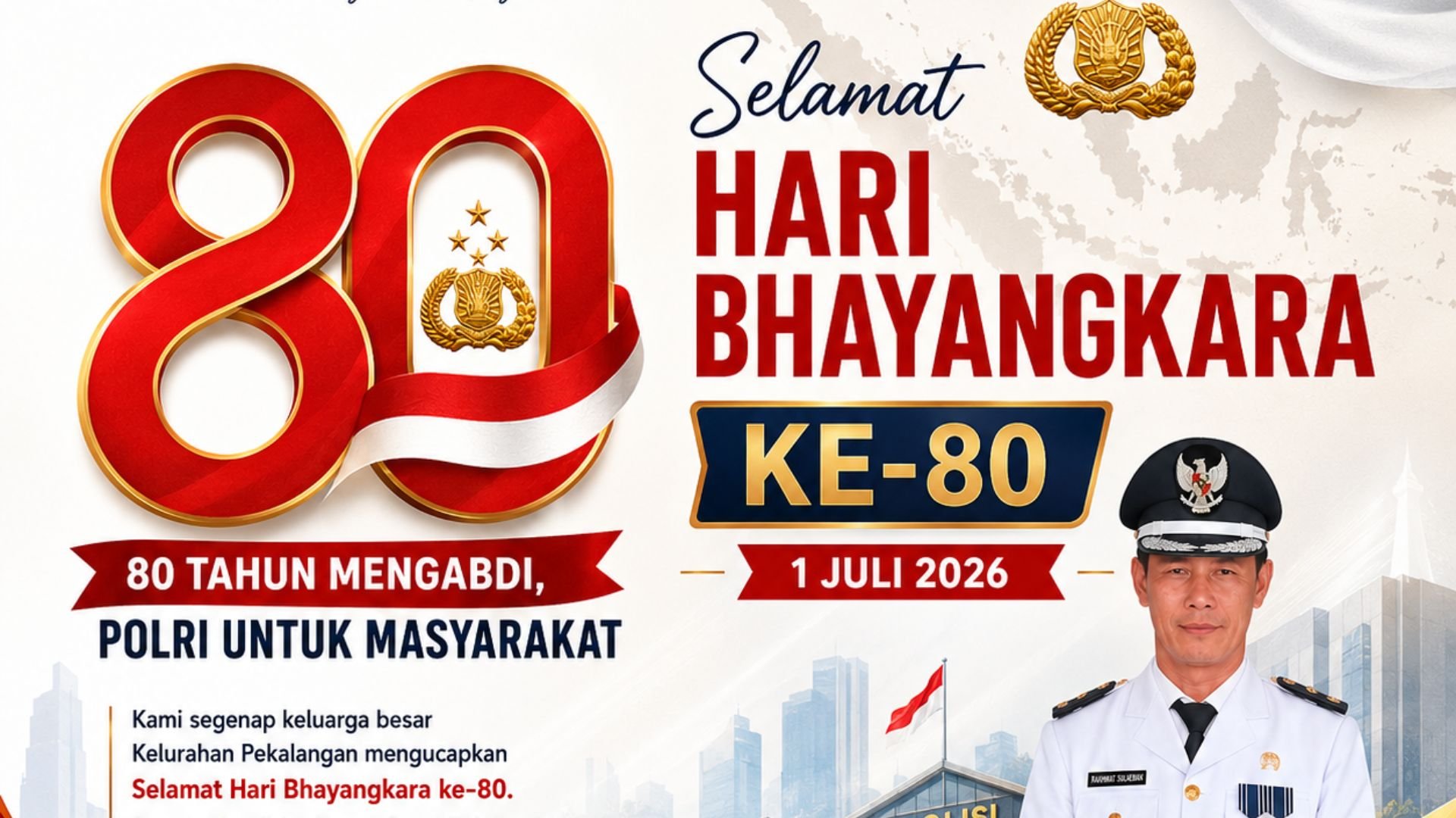 Selamat Hari Bhayangkara ke-80: Polri untuk Masyarakat, Indonesia Maju