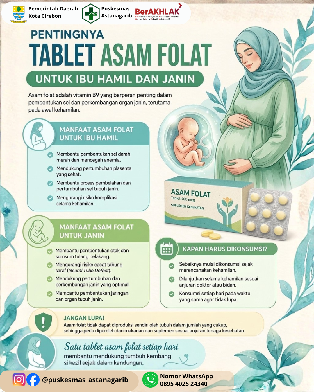Pentingnya Tablet Asam Folat untuk Ibu Hamil dan Janin